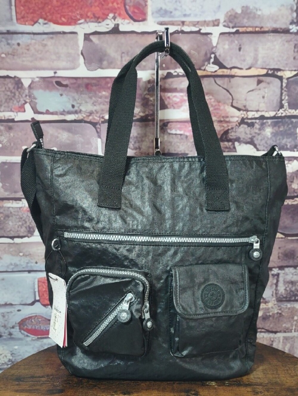 Kipling "Johanna" Convertible Ripstop Nylon Crossbody/ Tote/Shoulder Bag - Picture 2 of 10